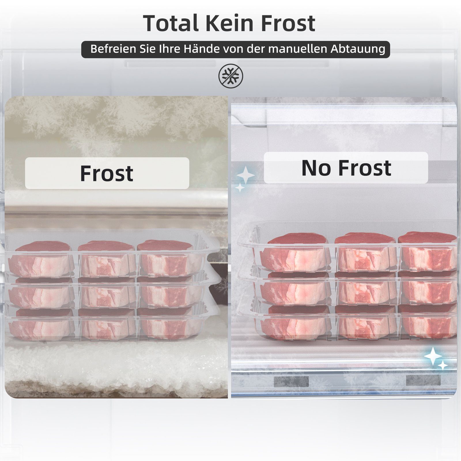 CHiQ Kühl-/Gefrierkombination No Frost FBM228NE4DE, 170 cm hoch, 54 cm breit, Multi-Air Flow,12 Jahre Garantie auf den Kompressor