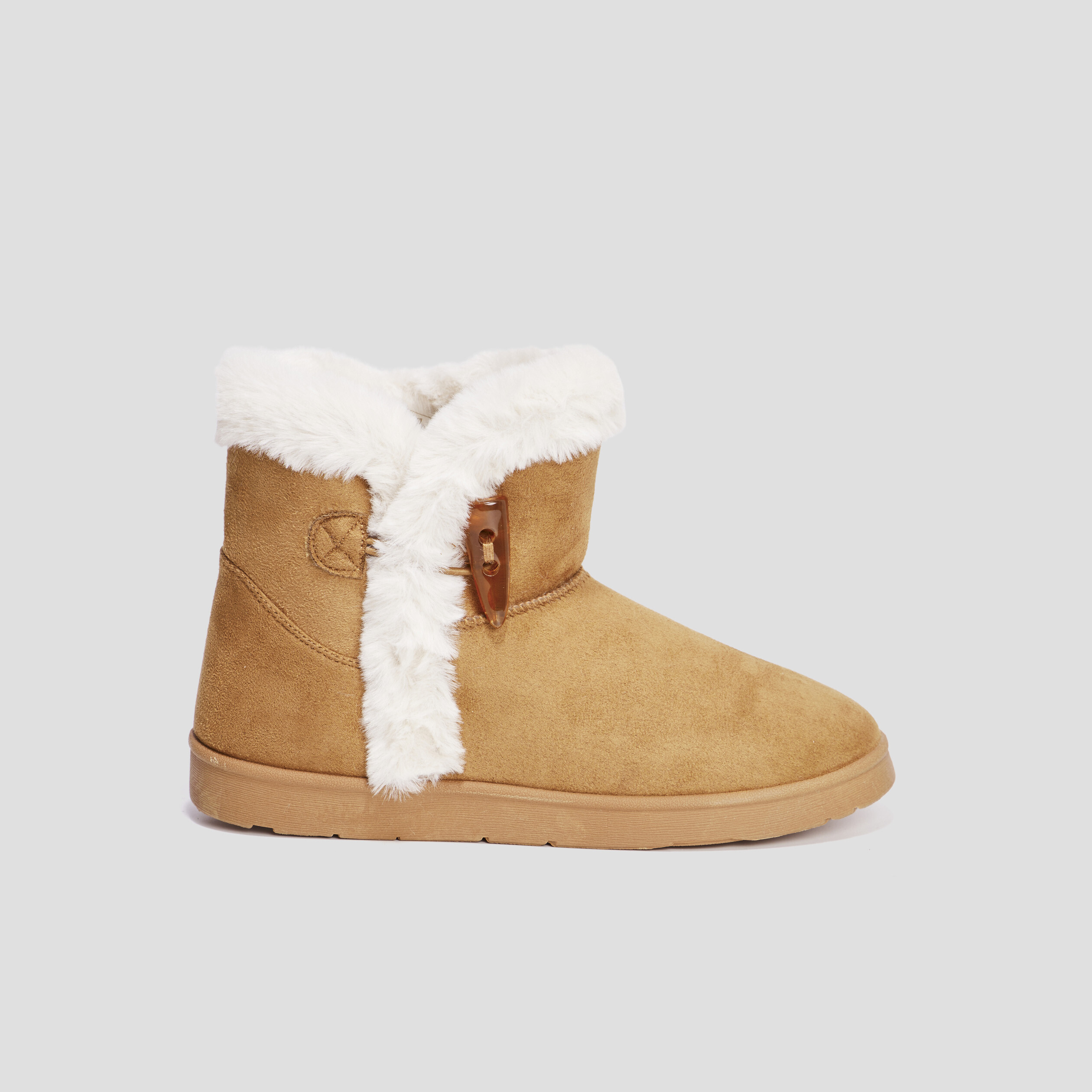 Bottines fourrées marron femme | La Halle