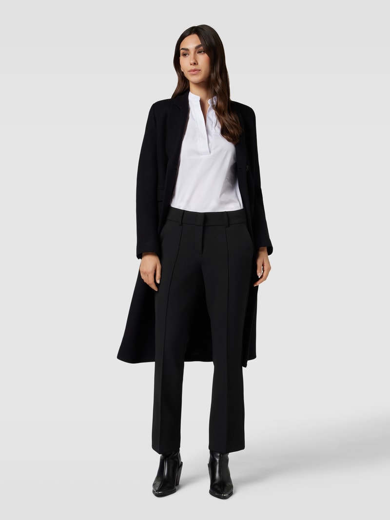 Stoffhose mit Bügelfalten Modell 'FARAH' in black