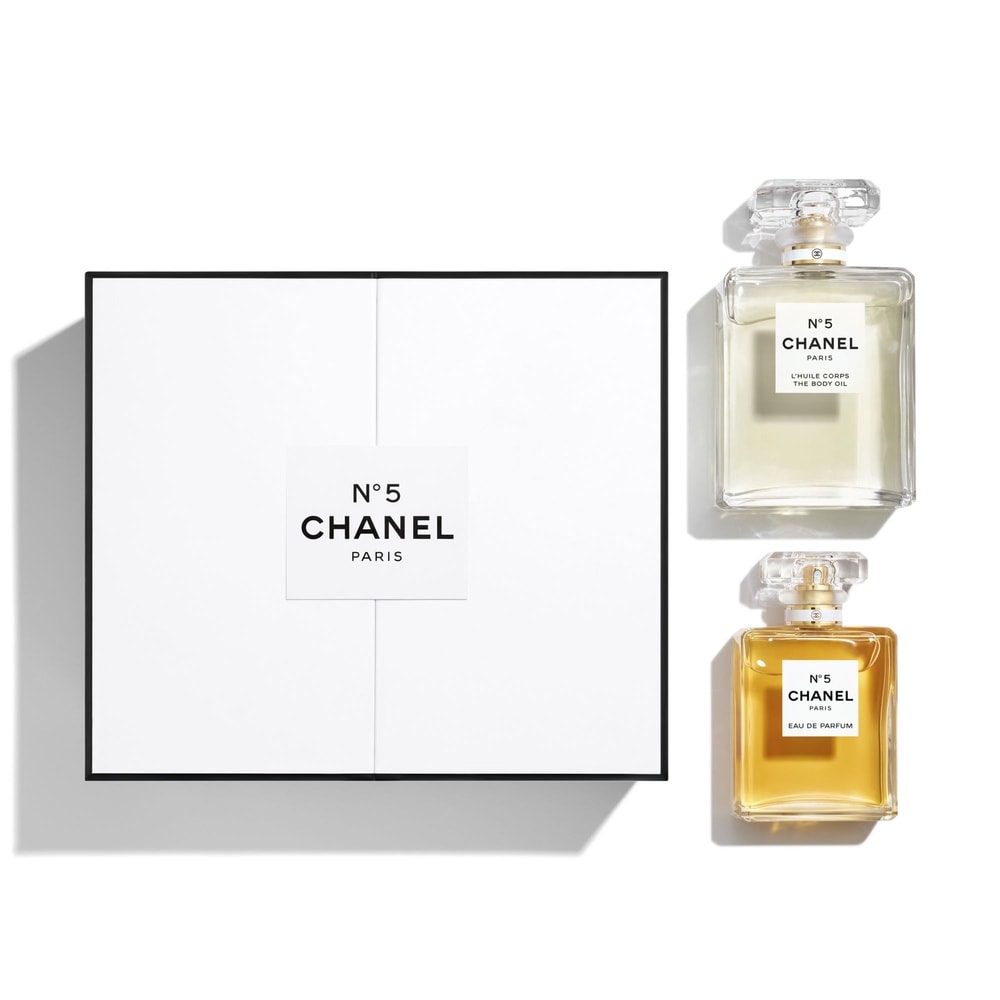 CHANEL N°5 Coffret avec Eau De Parfum 50ml et Huile pour Le Corps Vaporisateur 100ml