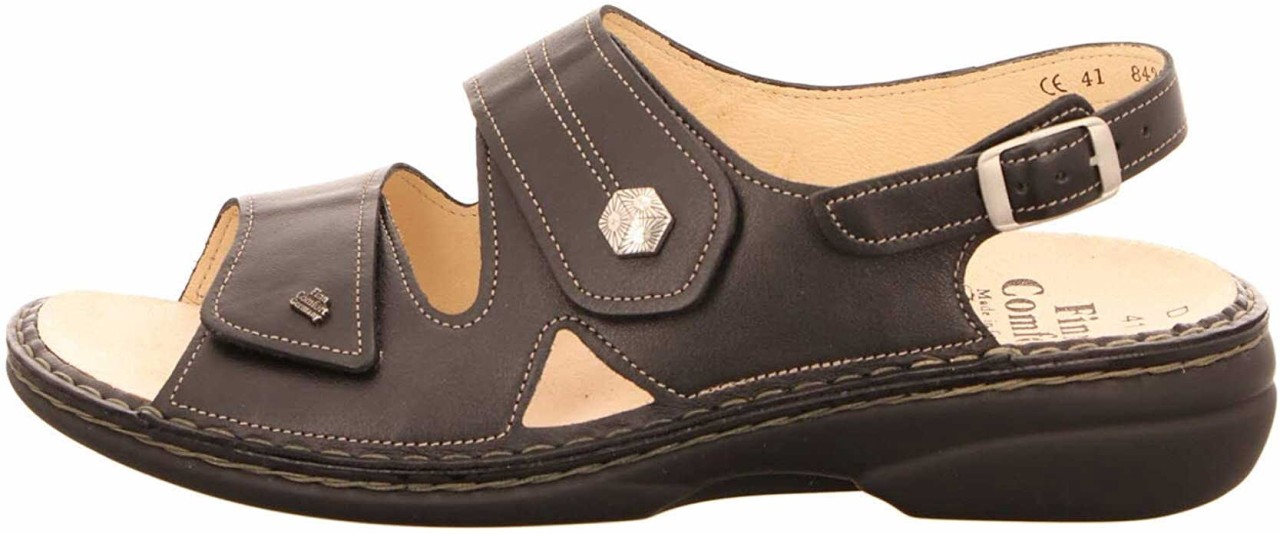 FINN COMFORT Klassische Sandalen schwarz Milos schwarz