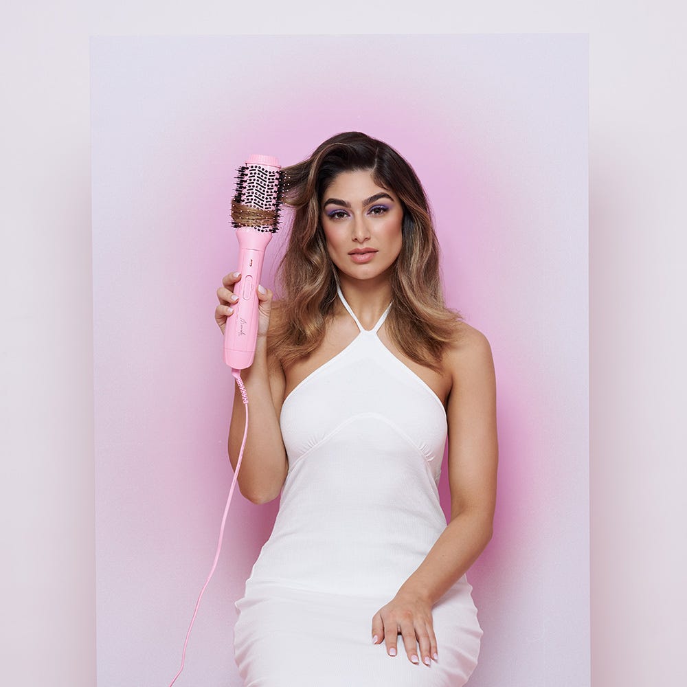 Mermade Hair Blow Dry Brush Pink