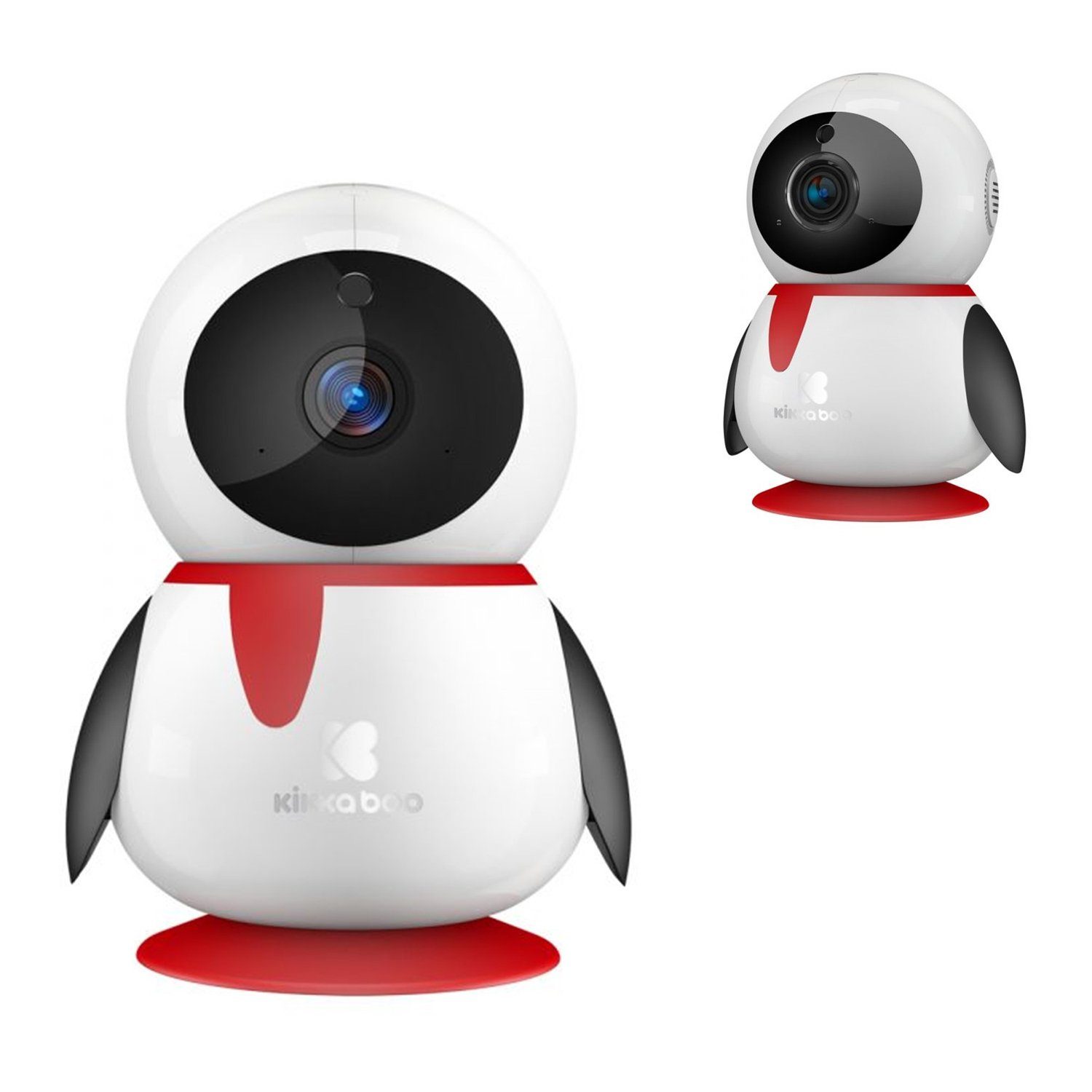 Kikkaboo Video-Babyphone Babyphone Babykamera Pinguin, Wi-Fi/Lan, Nachtsicht, zwei-Wege-Gespräch