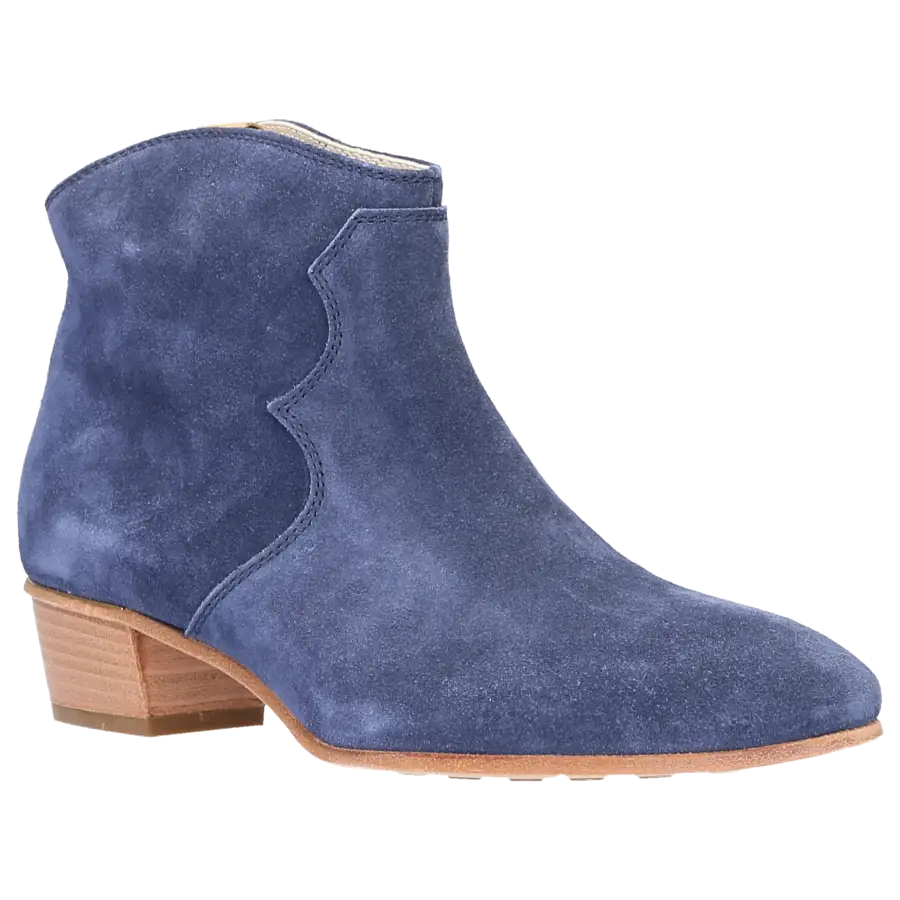 AGL Attilio Giusti Leombruni - Stiefeletten D103534 Veloursleder - blau