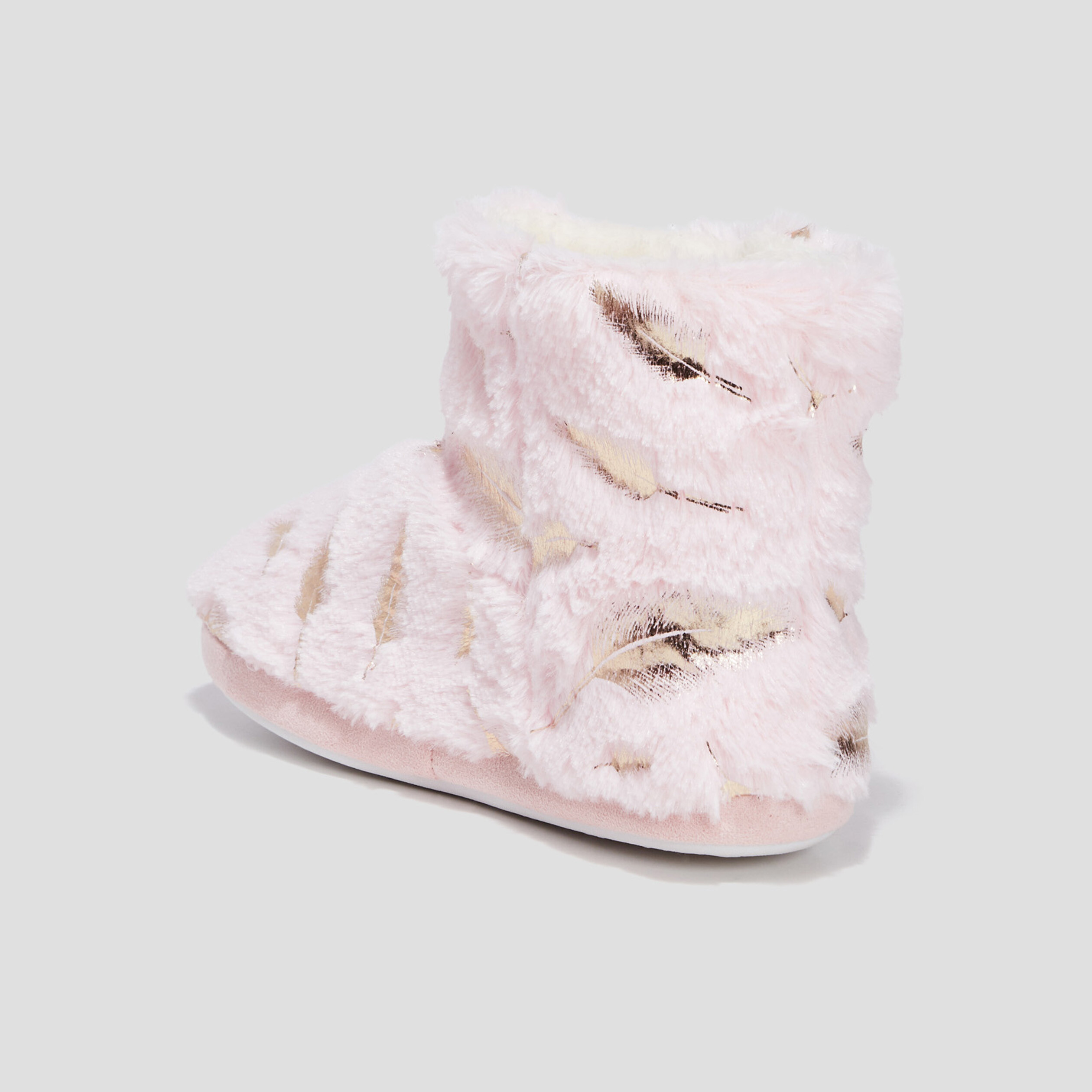Chaussons bottines rose femme | La Halle