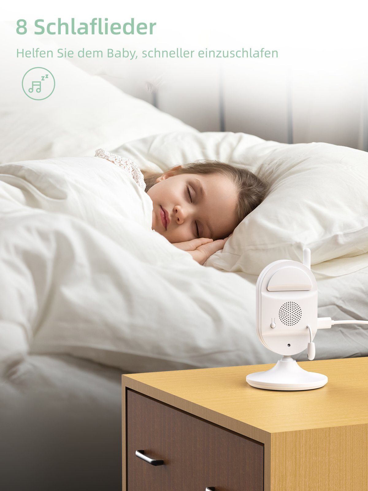 Yoton Video-Babyphone Babyphone mit Kamera, 2.4