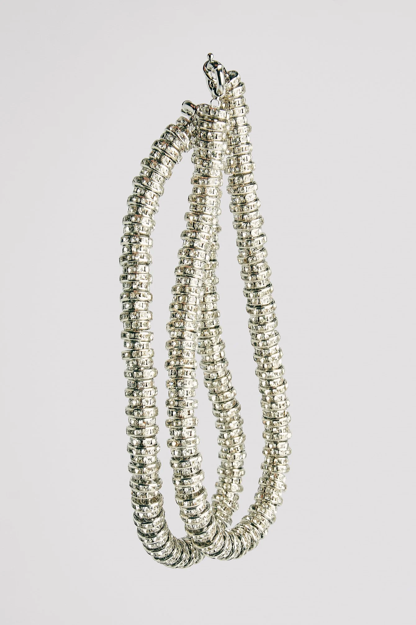 Klobige Halskette mit Strass
