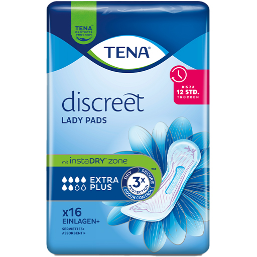 TENA LADY Discreet Inkontinenz Einlagen extra plus  16 St  Binden