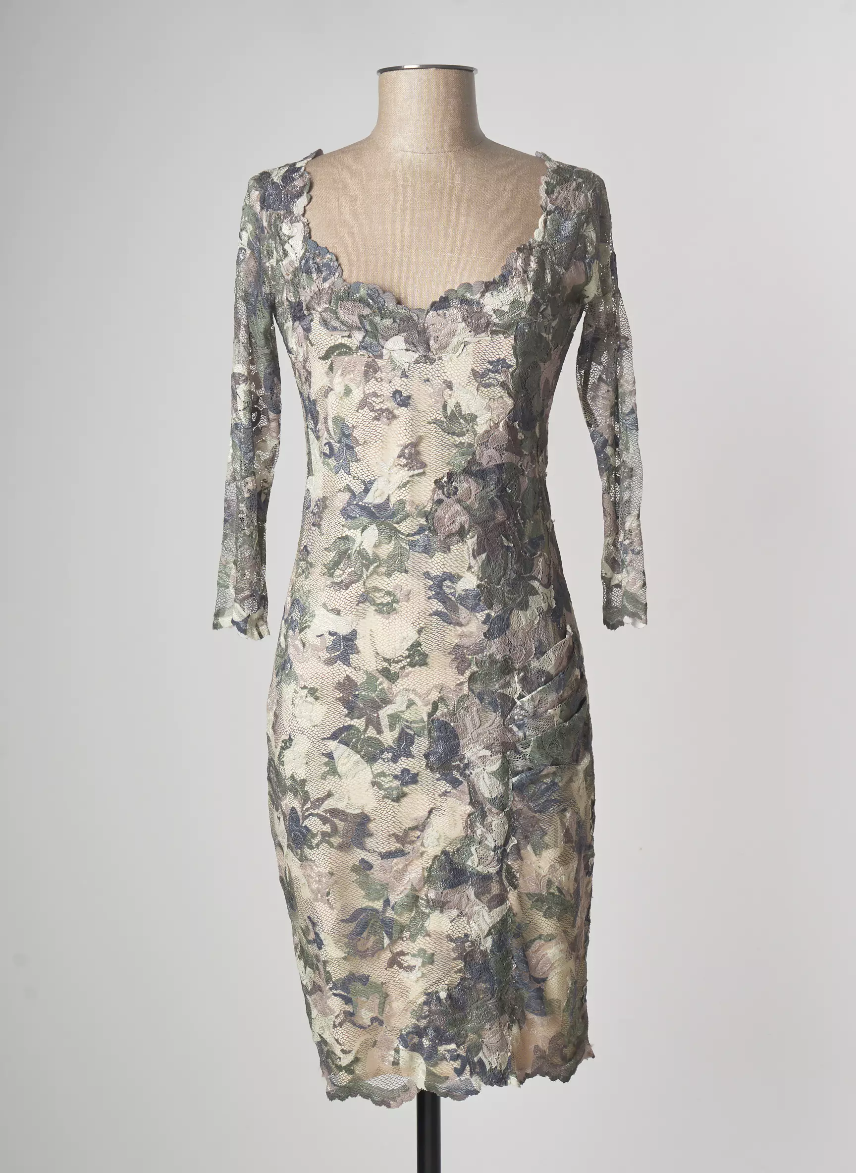 Olvi S Robes Mi Longues Femme couleur vert