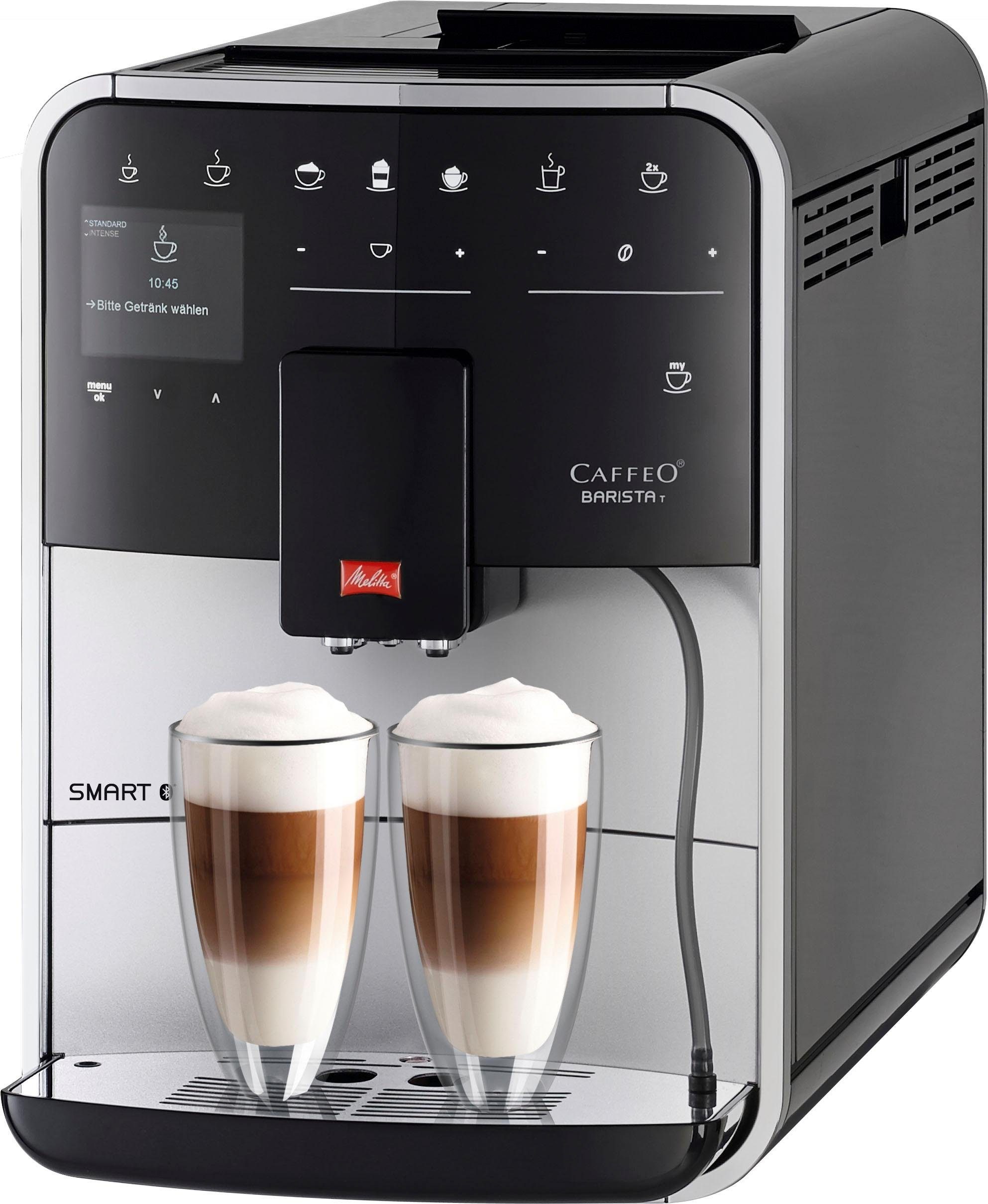 Melitta Kaffeevollautomat Barista T Smart® F831-101, 4 Benutzerprofile&18 Kaffeerezepte, nach italienischem Originalrezept