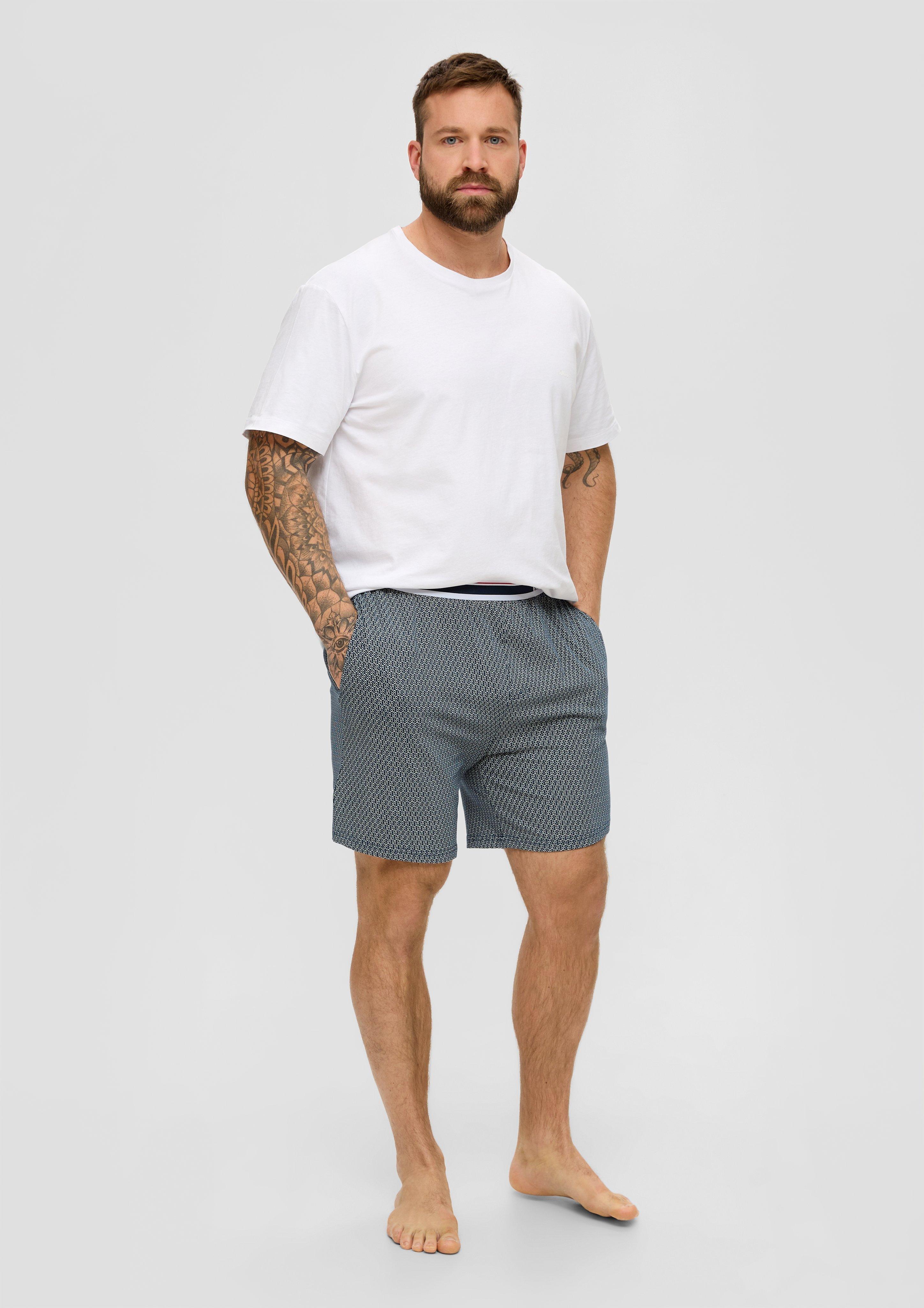 Pyjamahose mit Allover-Print  6008420-57A3