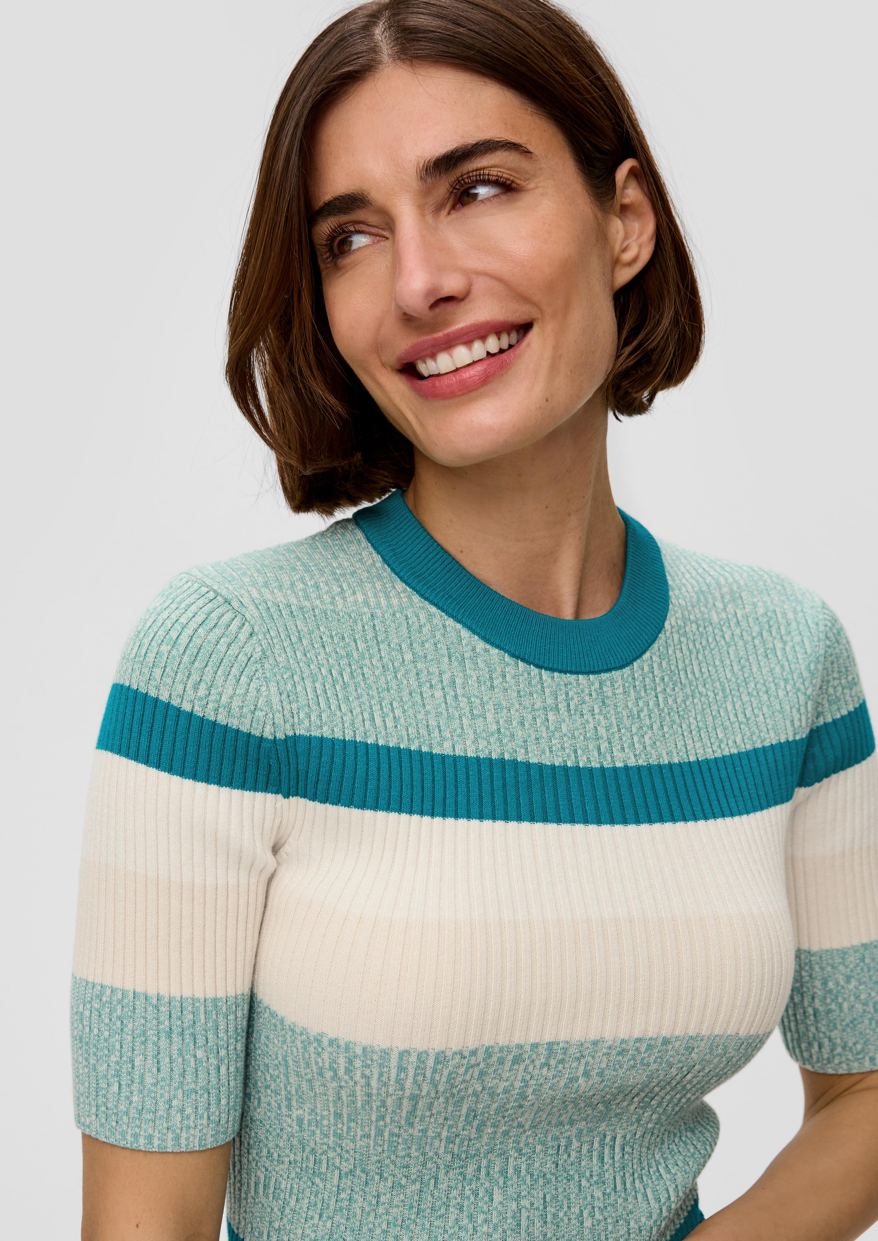 Strickshirt mit Rippstruktur  2147895-66X9