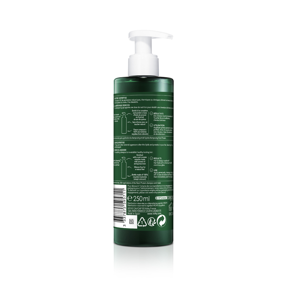 Vichy Dercos Technique Nutrients Shampooing Nourissant pour Cheveux Secset Désséchés