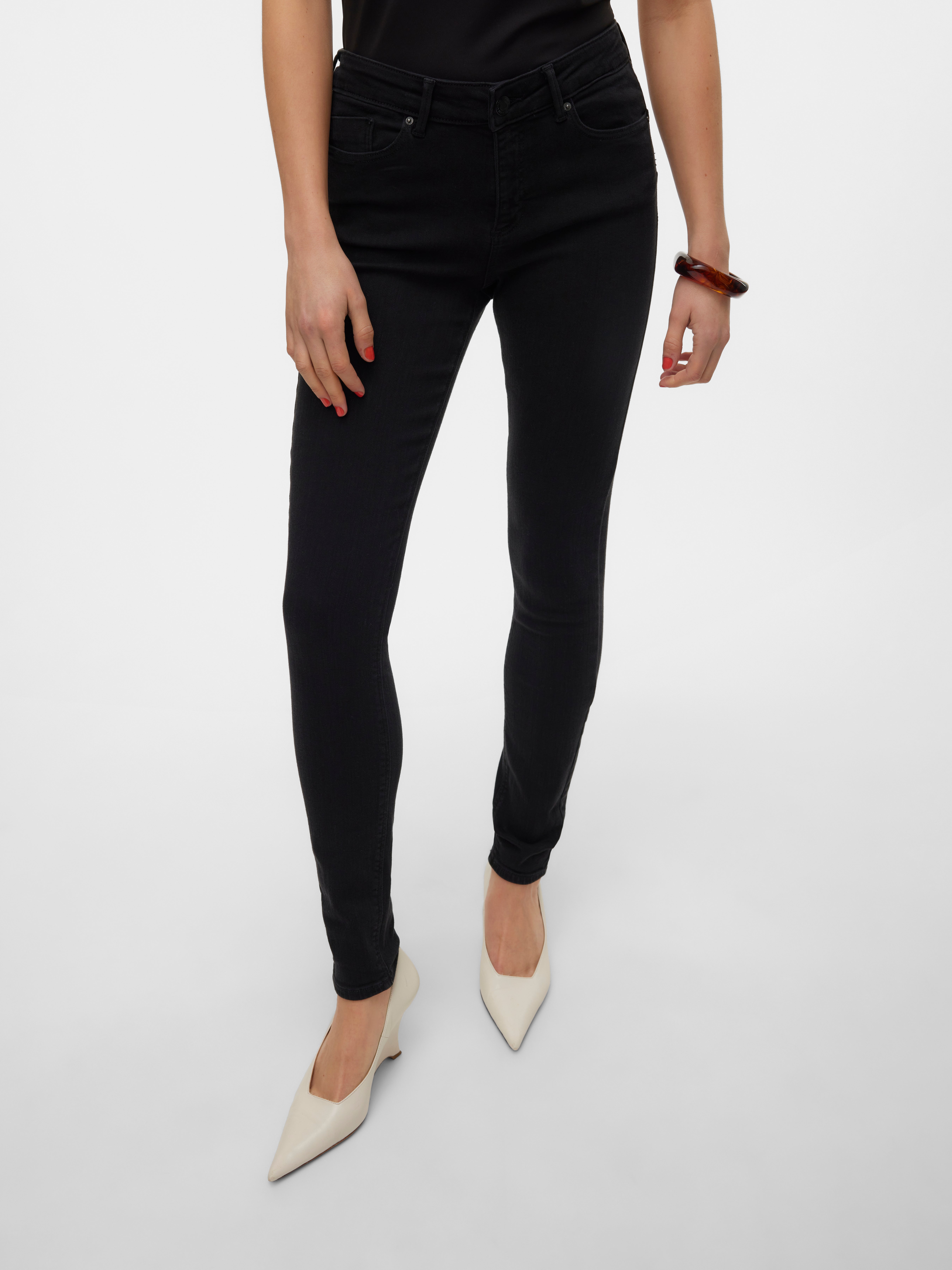 VMTANYA Mid Rise Skinny Fit Jeans