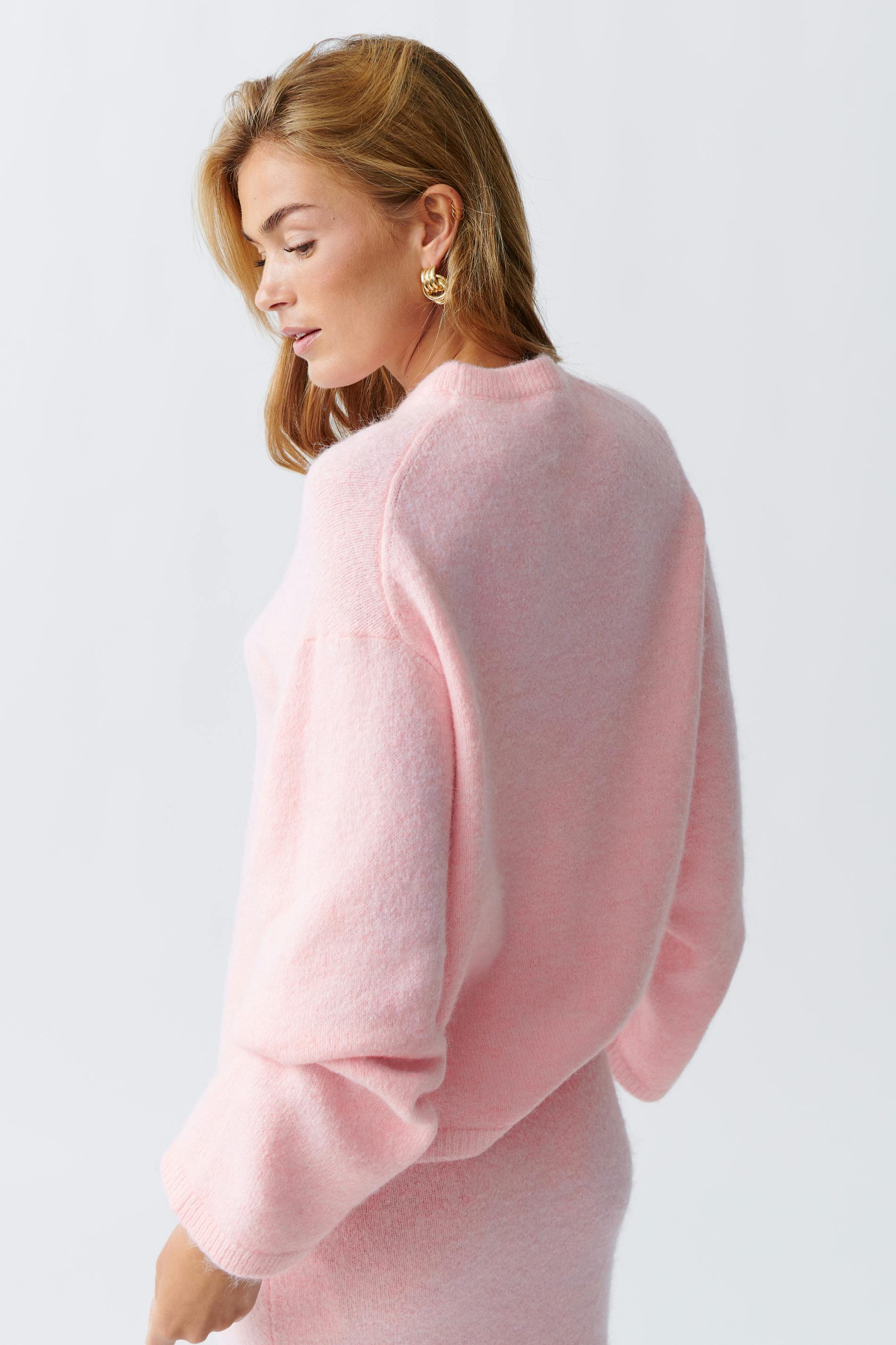 Knitted scarf sweater