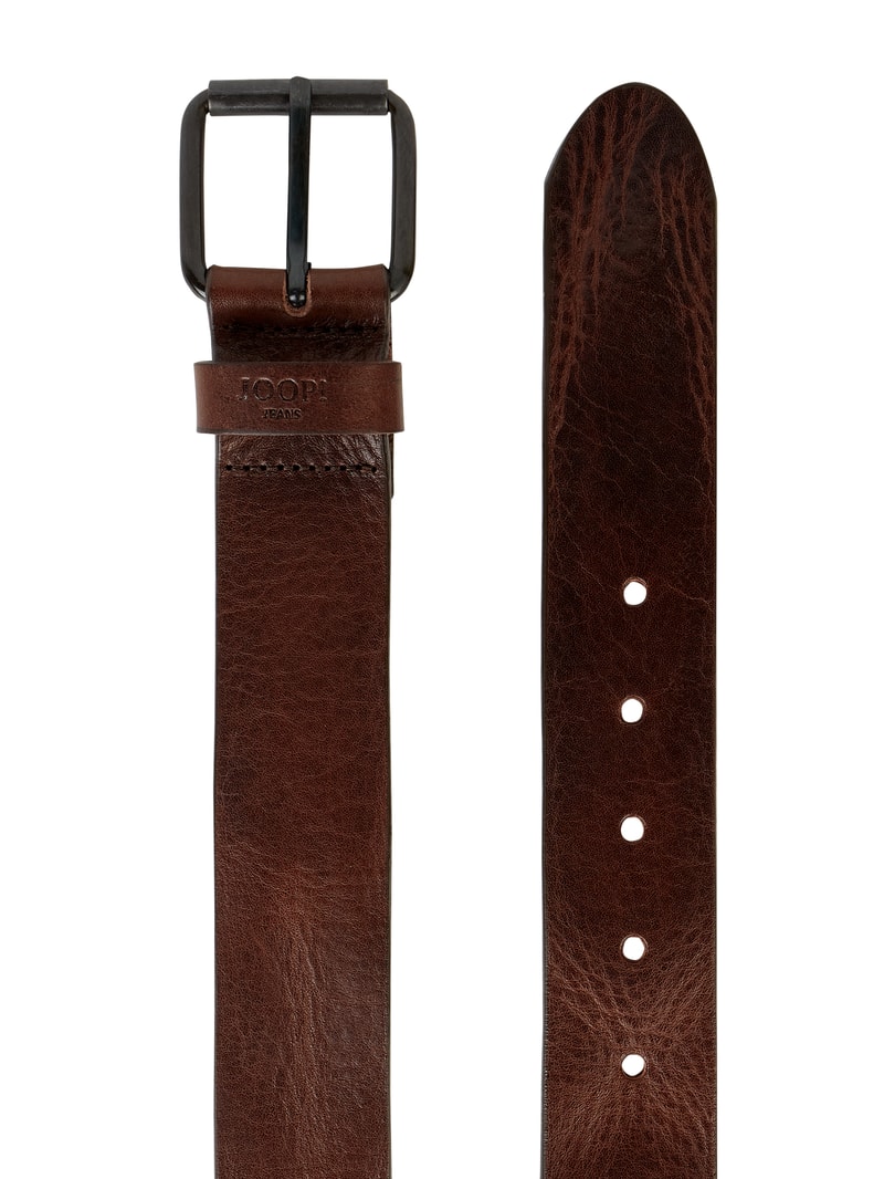 Gürtel aus Leder in dunkelbraun