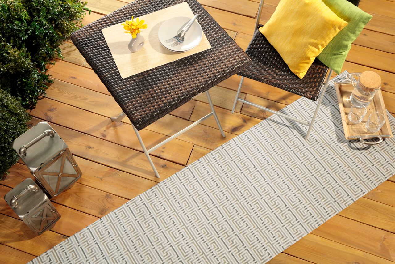 Schütte Peyer Syntex Mira Jacquard Teppich Greti Farbe Grau 80 x 200 cm