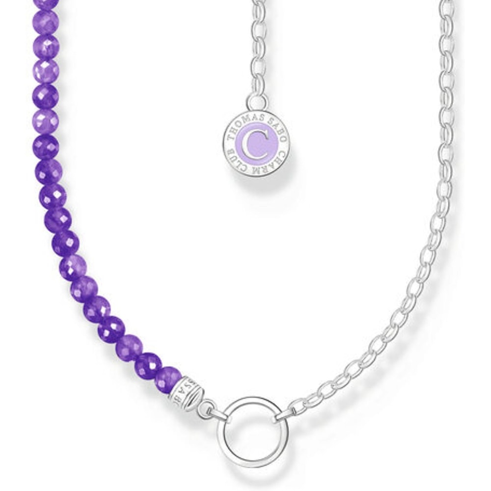 Thomas Sabo Chaînette Argent, Émail violet collier