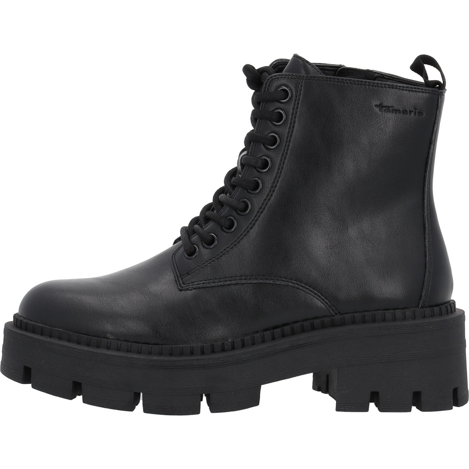 Tamaris 25286, Schnürstiefeletten, Damen, Schwarz