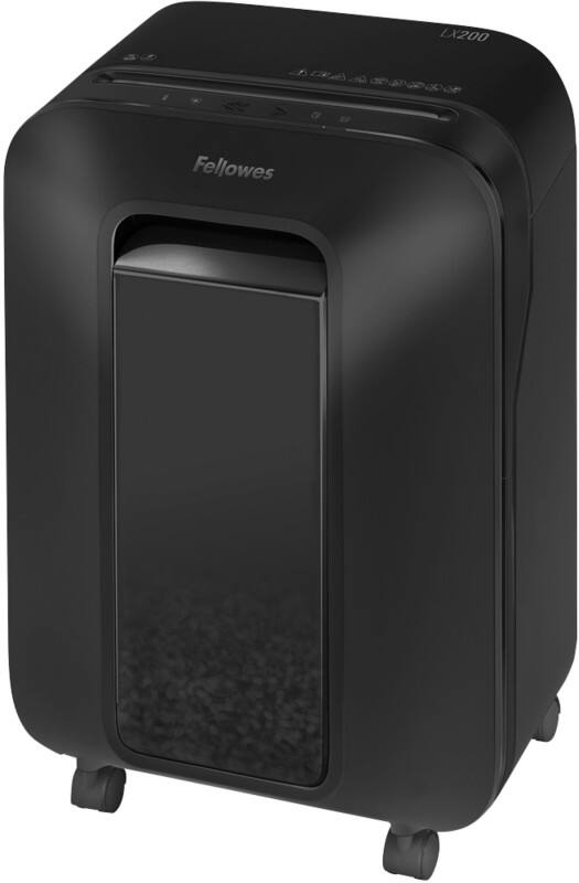 Fellowes Aktenvernichter 11 Blatt Minischnitt Sicherheitsstufe P-4 22 L LX200