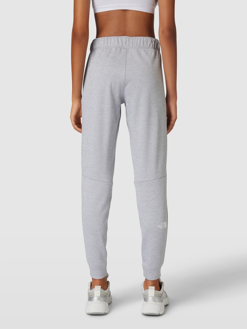 Sweatpants mit Label-Print Modell 'REAXION' in hellgrau meliert