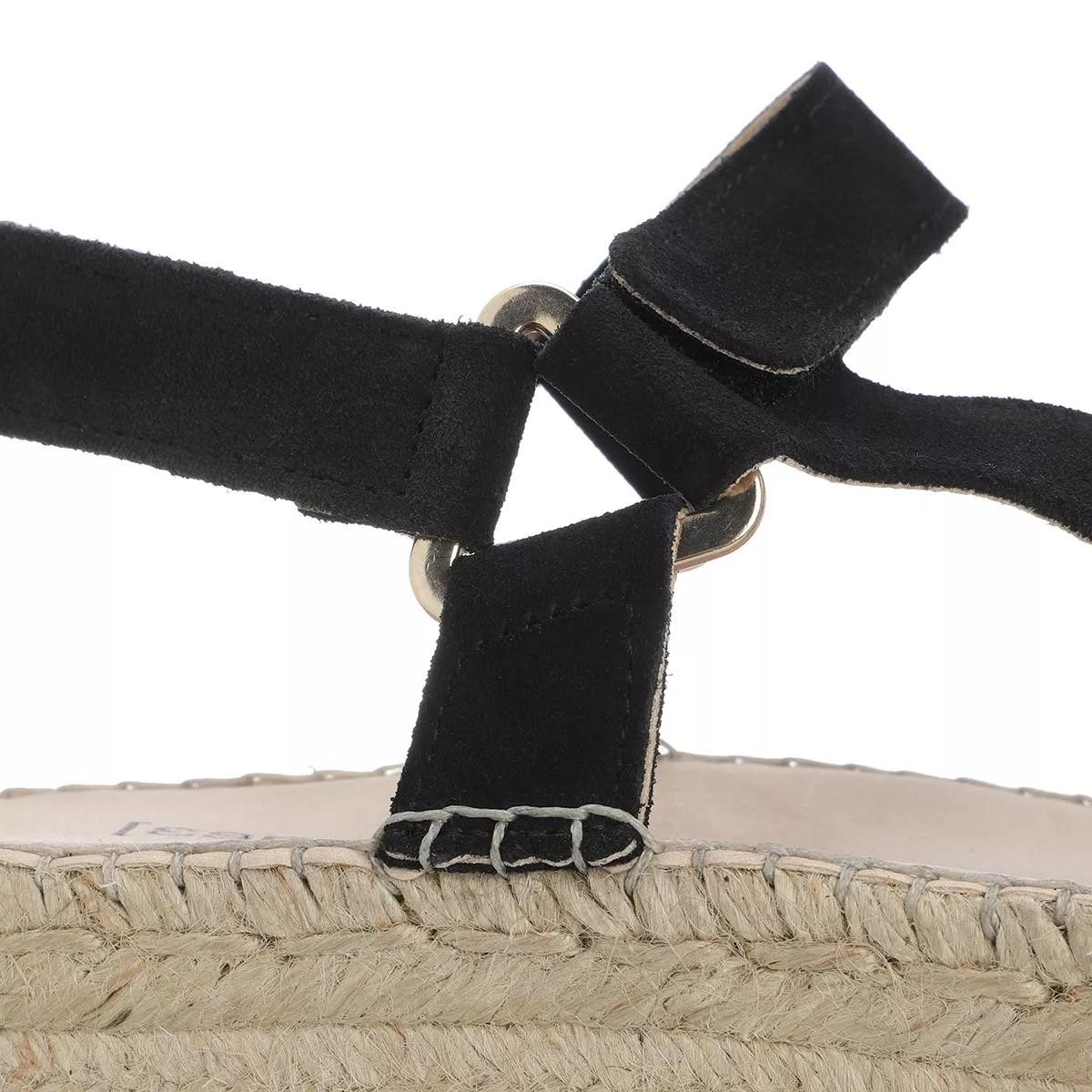 L´AUTRE CHOSE Komfort Sandalen schwarz Espadrille
