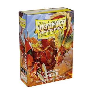 Dragon Shield Japanese size Matte Dual Sleeves - Ember (60)