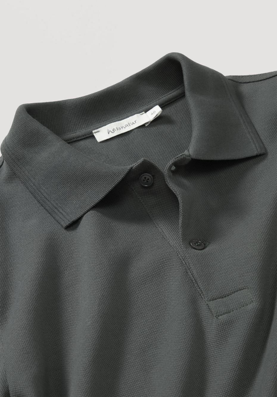 Poloshirt Zwirnjersey aus reiner Bio-Baumwolle