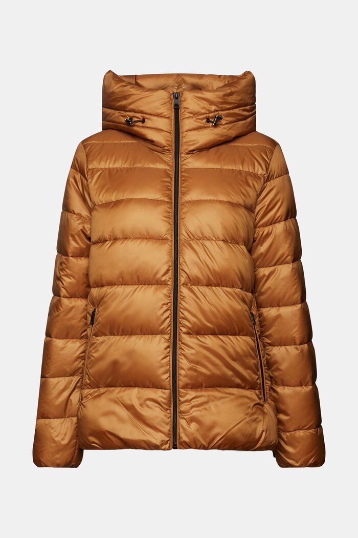 Recycelt: Pufferjacke mit Kapuze