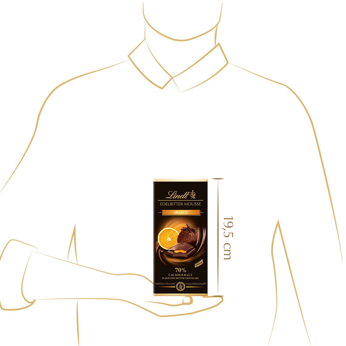 Edelbitter Mousse Orange, 150g