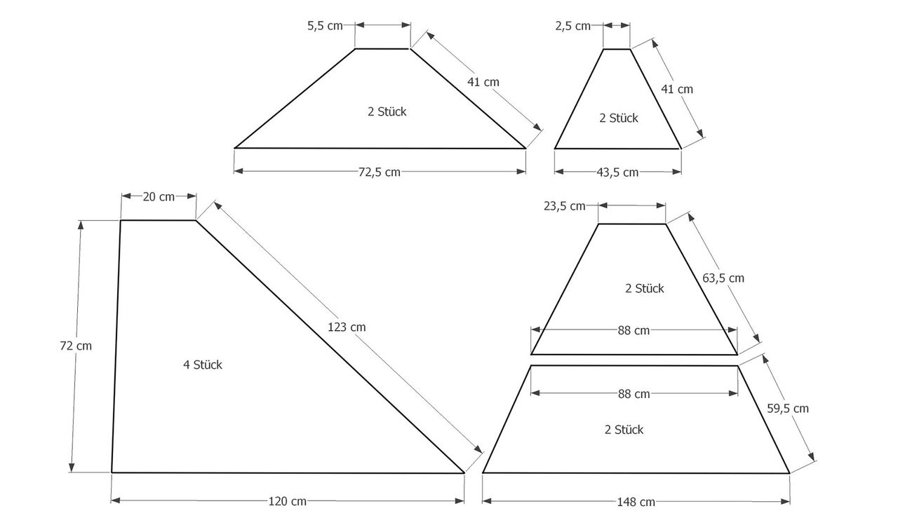 Grasekamp Ersatzdach Hardtop BBQ Pavillon 1,5x2,4m Doppelstegplatten Polycarbonat Braun