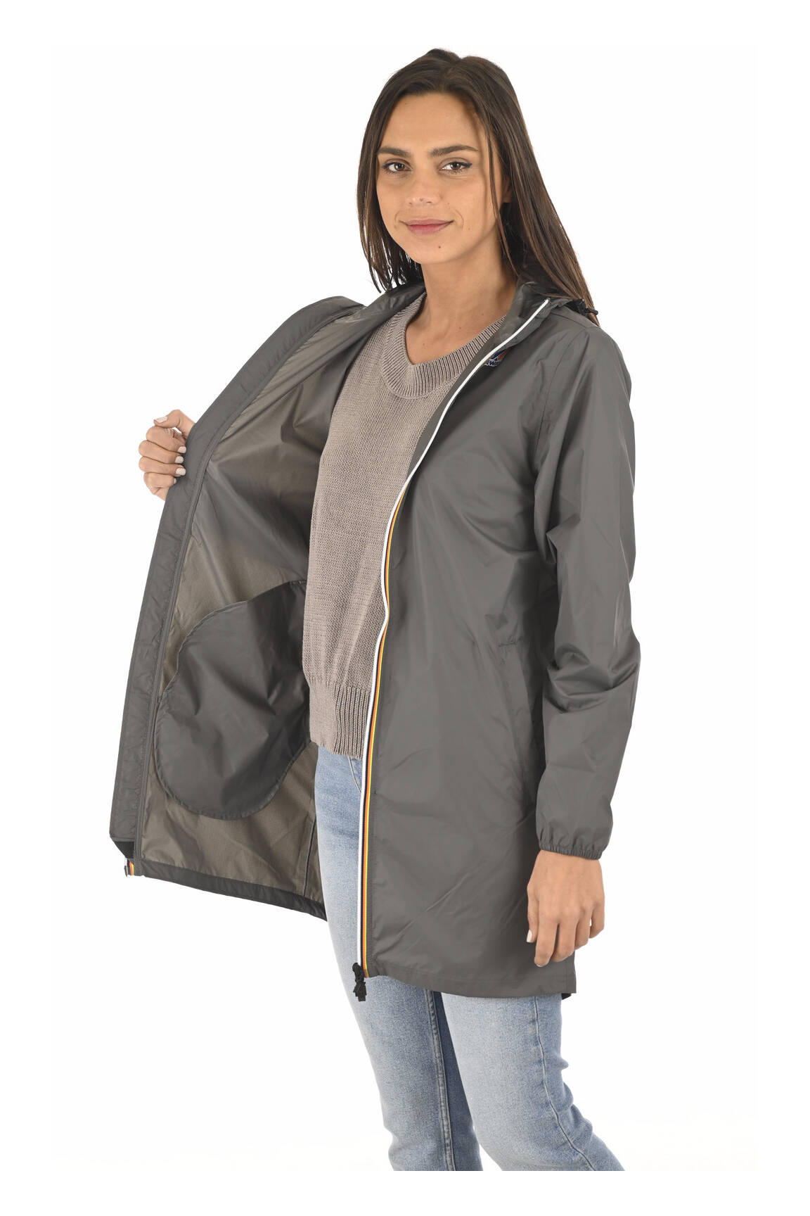 K Way Impermeables Trenchs Unisexe couleur gris