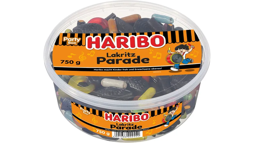 Haribo Lakritz Parade Runddose 750 g