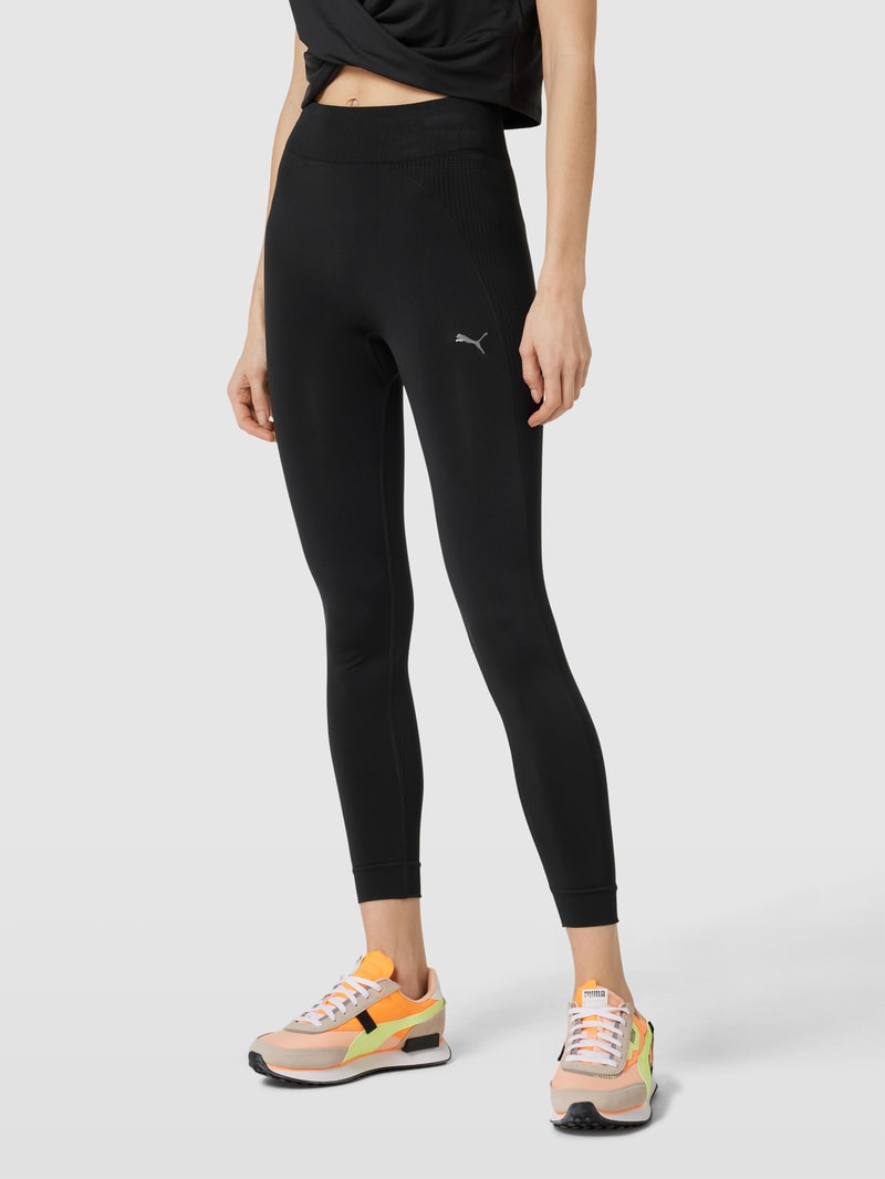 Leggings mit Logo-Print Modell 'STUDIO FOUNDATIONS SEAMLE' in schwarz