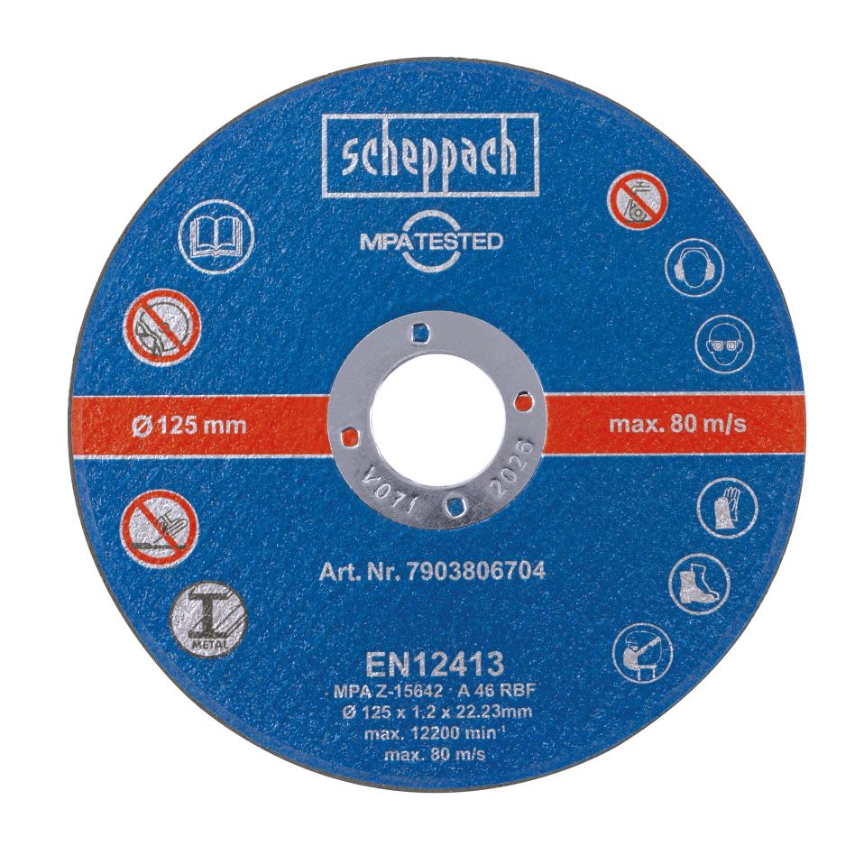 Scheppach 7903806704 Trennscheiben Ø125 mm (12 Stück)