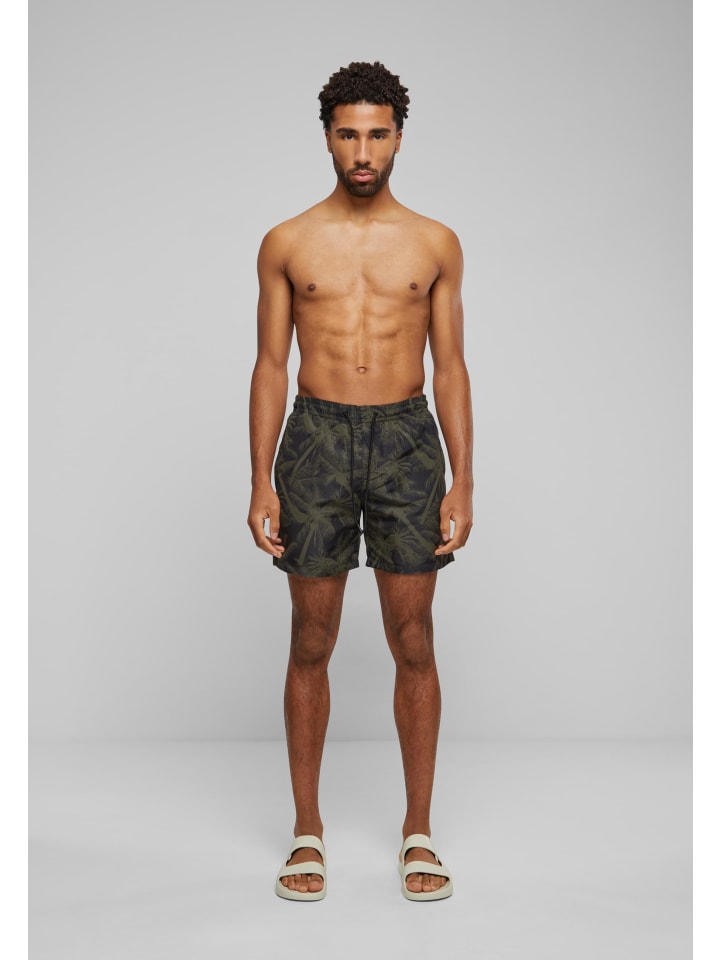 Urban Classics Urban Classics Badeshorts in palm/olive günstig kaufen