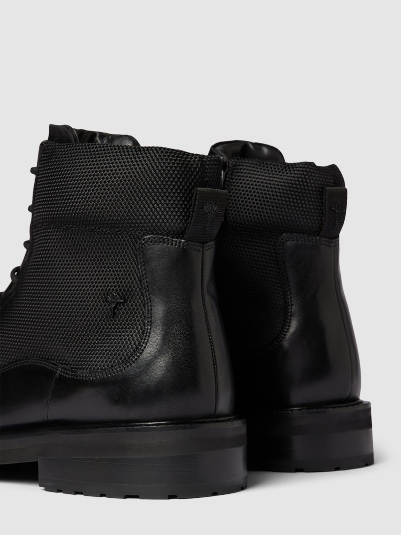 Boots aus Leder Modell 'tela mario' in schwarz