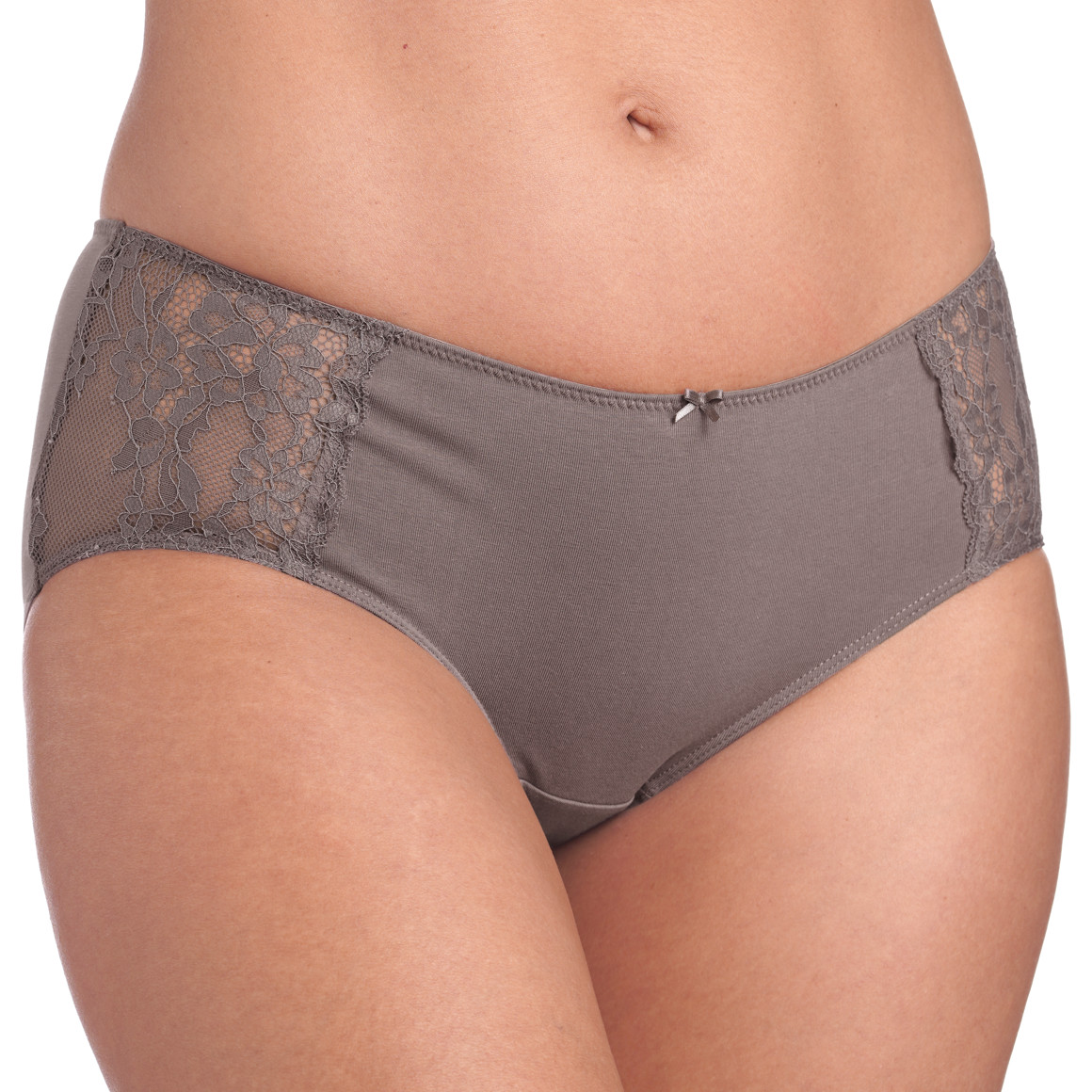 4 Damen Pantys mit Spitzeneinsatz
