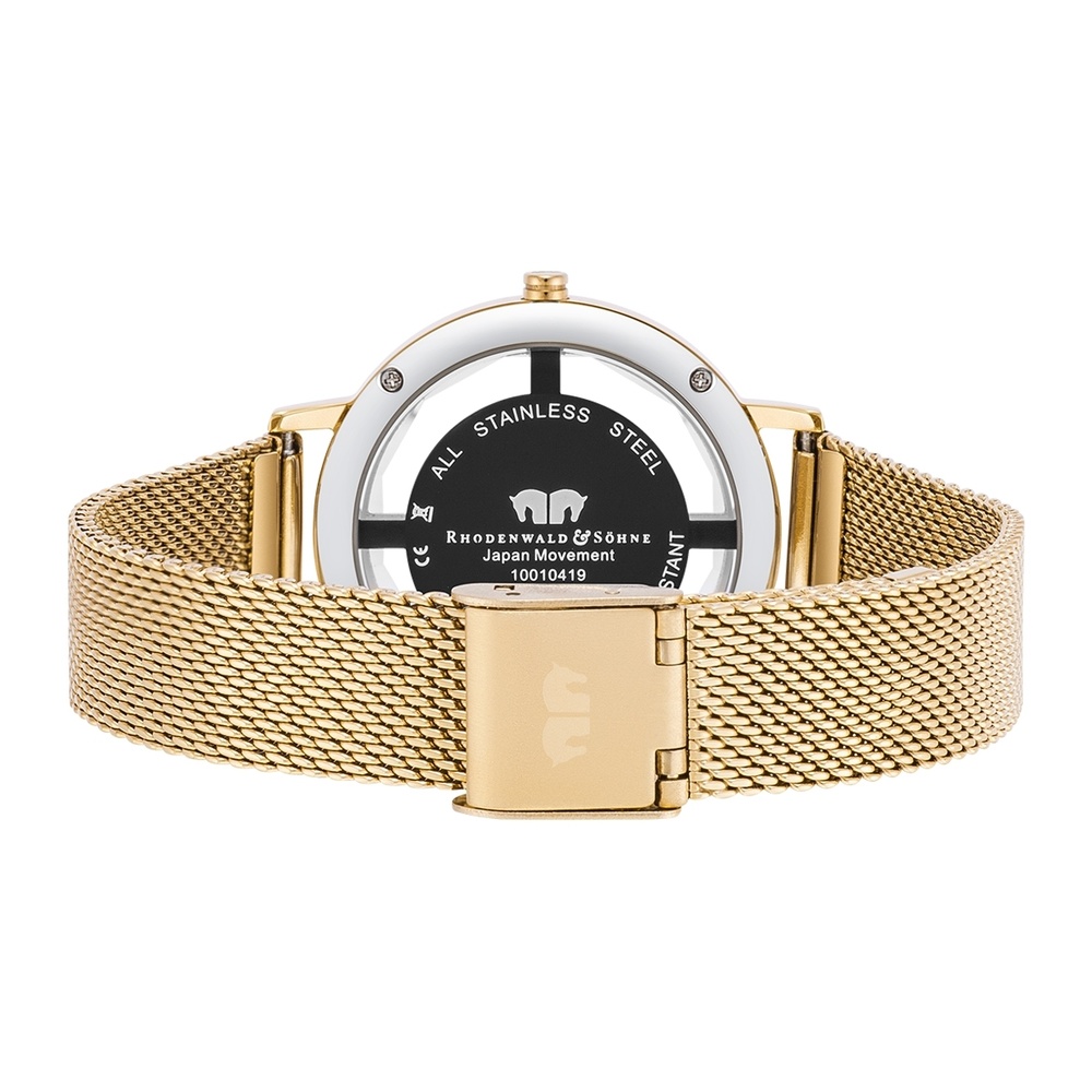Rhodenwald & Söhne Montre à quartz Lucrezia en Or jaune Acier inoxydable en Or jaune Montre