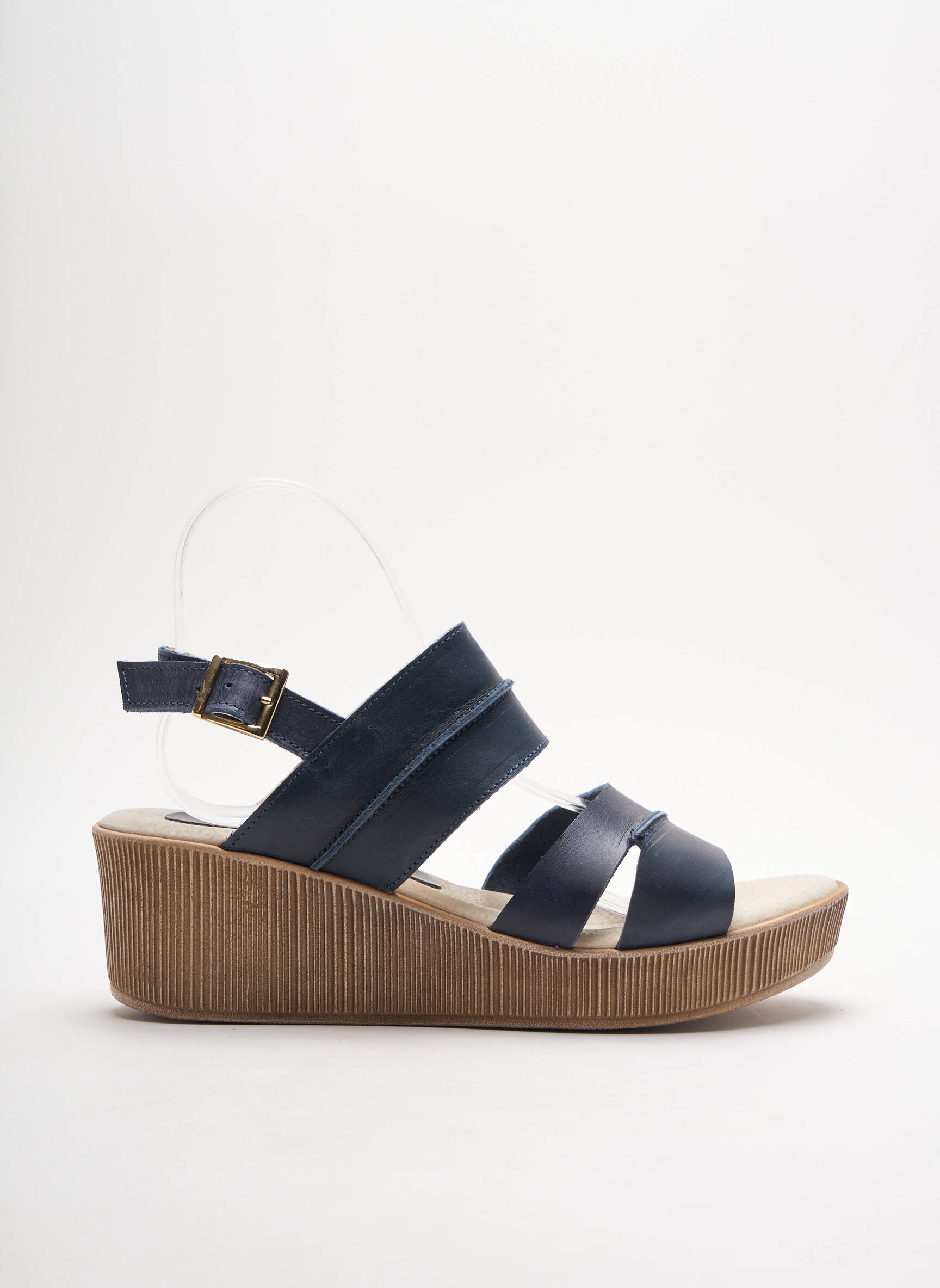 Brodequins Sandales Nu Pieds Femme couleur bleu