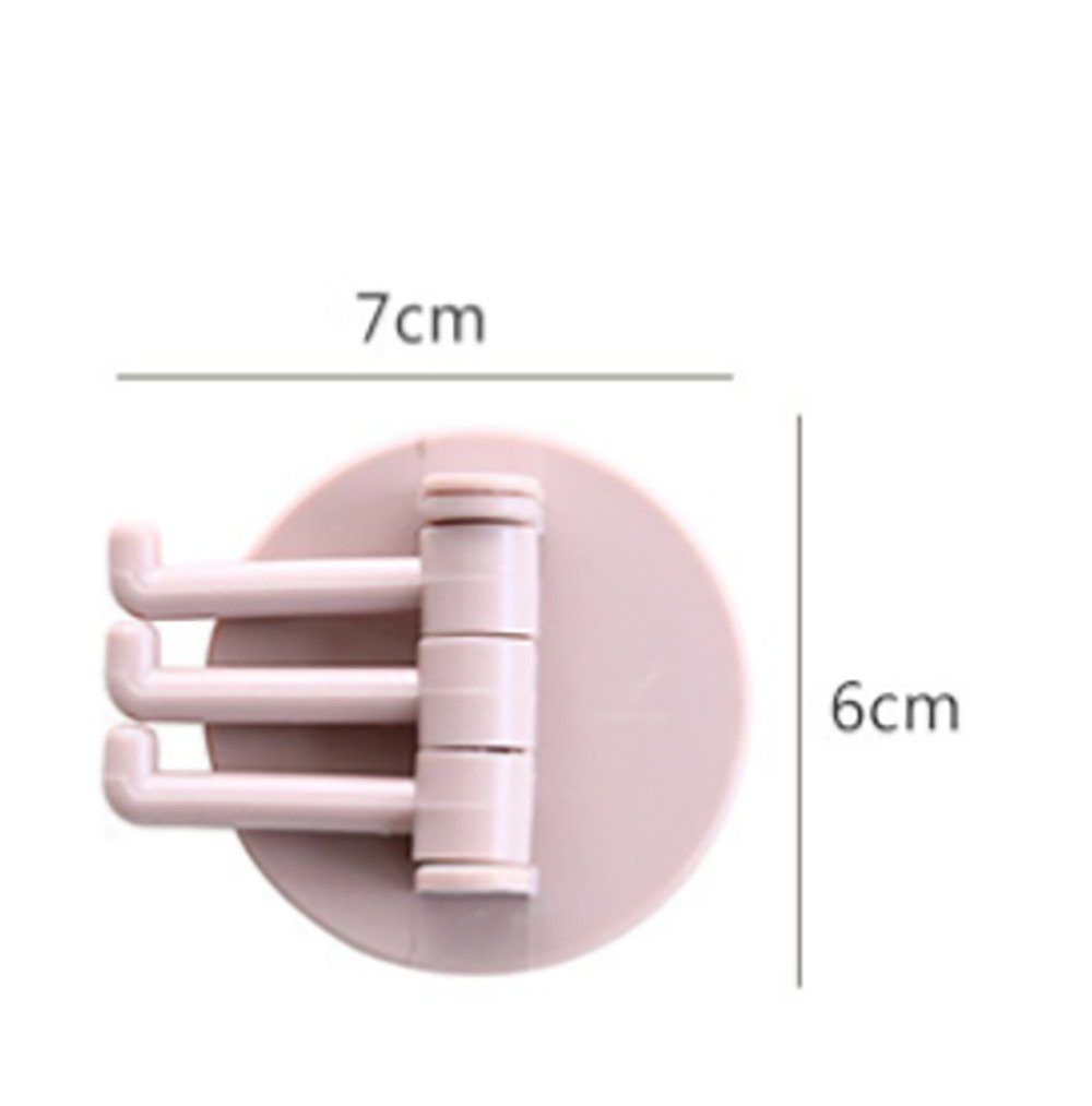 Union Reisen Wandhaken 20 Stück multifunktionale rotierende Klebehaken, (20-St)