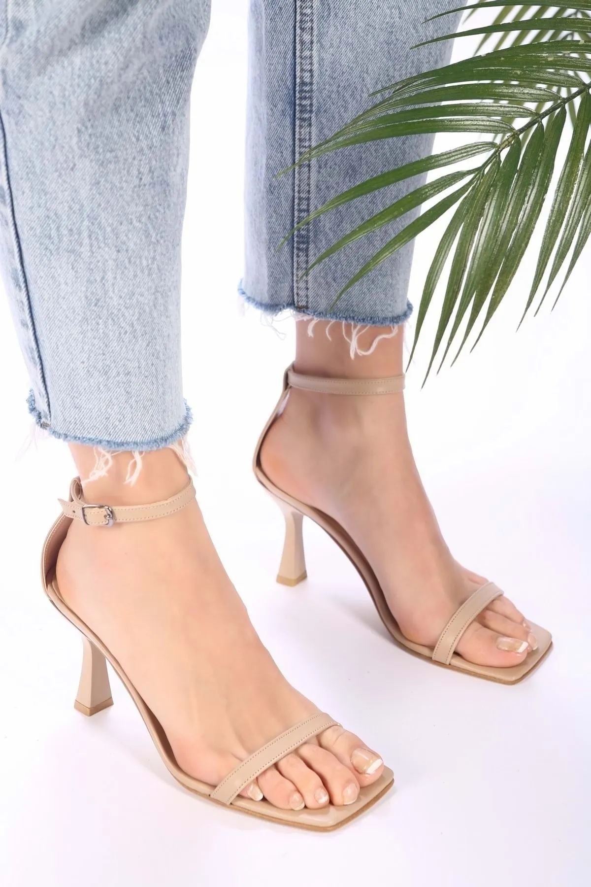 Shoeberry  Sesa Skin Skin Single Strap-Absatzschuhe für Damen