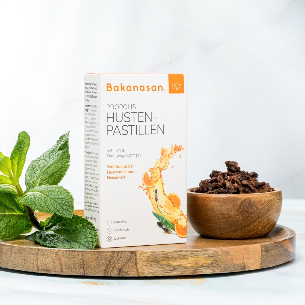 Propolis Husten-Pastillen Honig-Orange