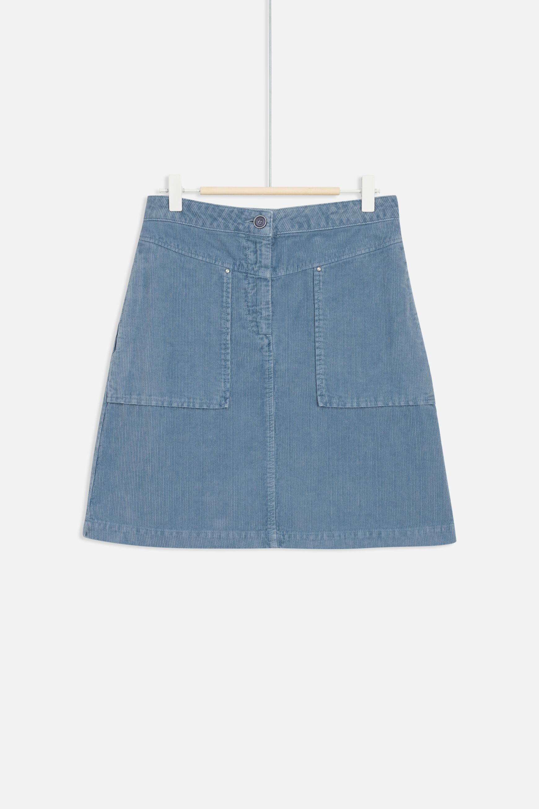 jupe julia velours bleu violet femme