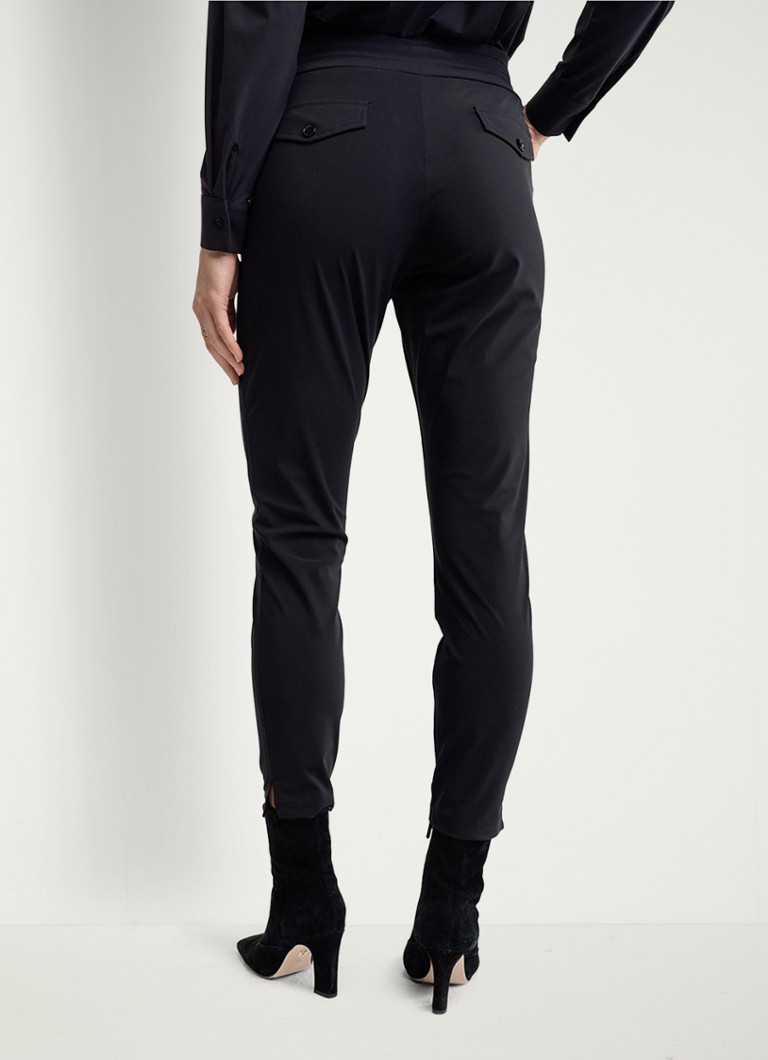 Pantaloni crop, mulați, cu talie înaltă și șnur de strângere, Studio Anneloes Startup