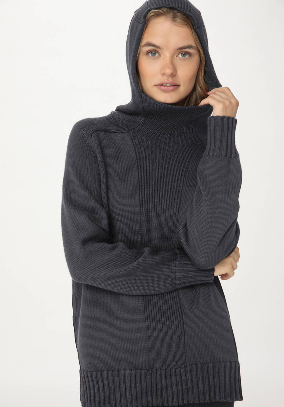 WUNDERKIND X HESSNATUR Hoodie aus reiner Bio-Merinowolle