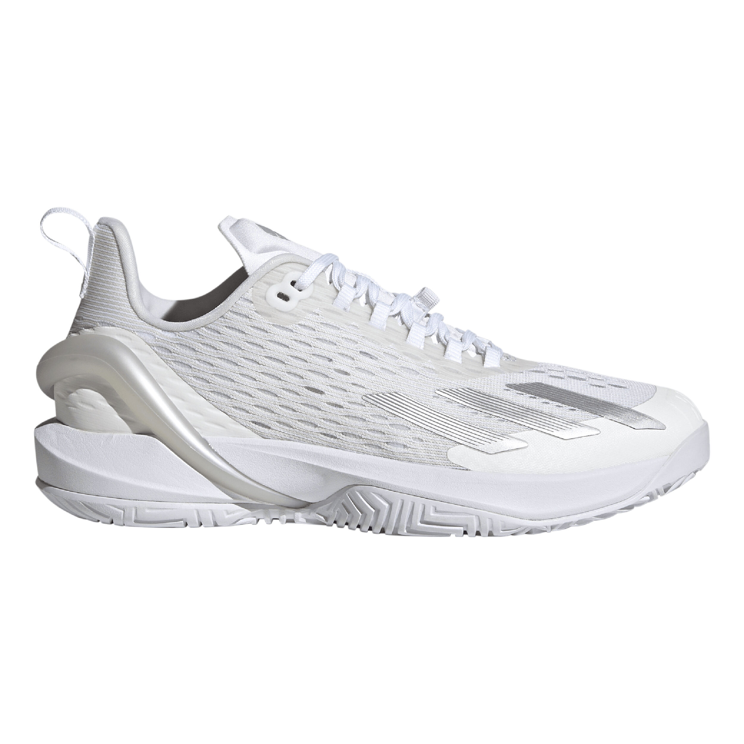 Adizero Cybersonic Allcourtschuh Damen - Weiß, Silber