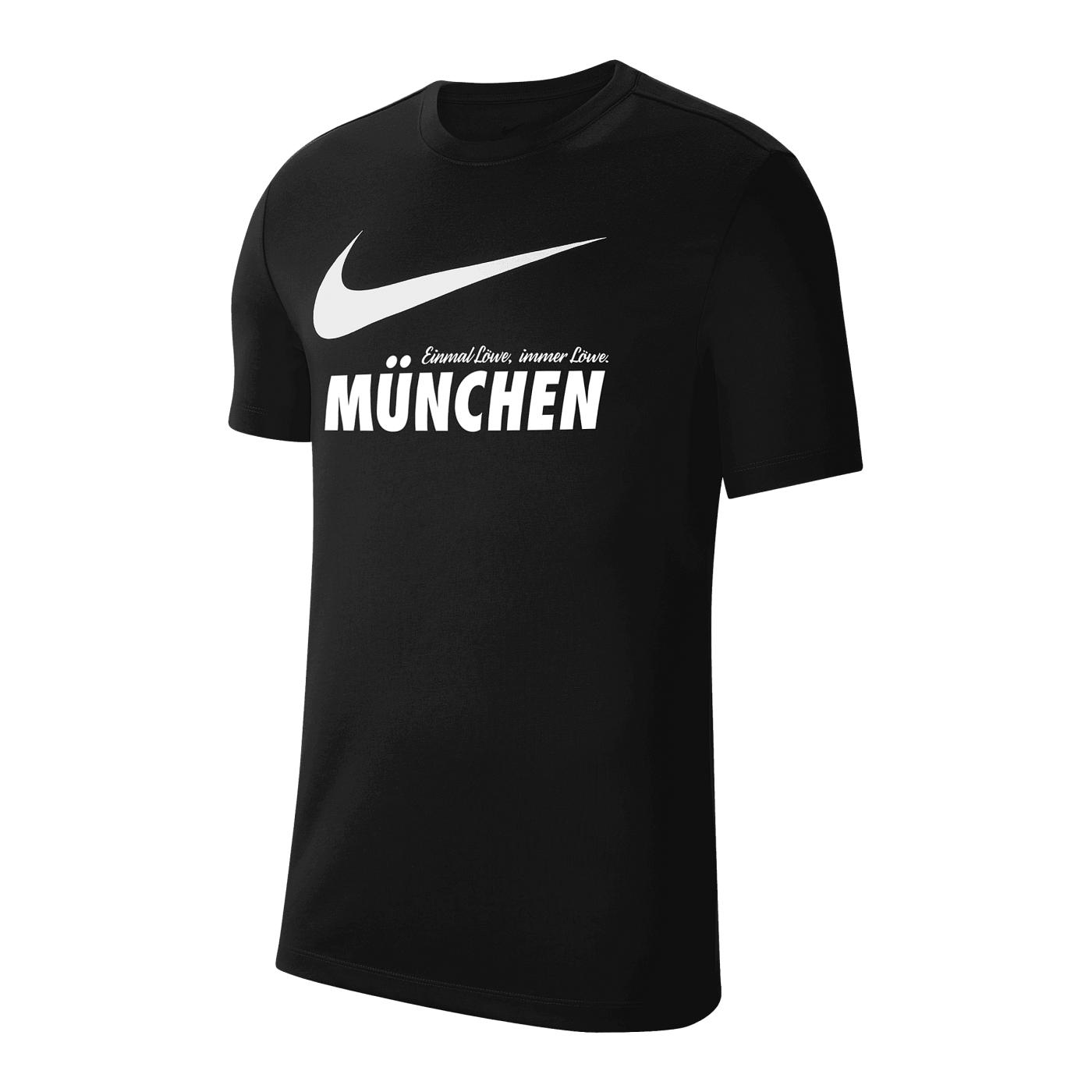 Nike TSV 1860 München Swoosh T-Shirt Schwarz F010