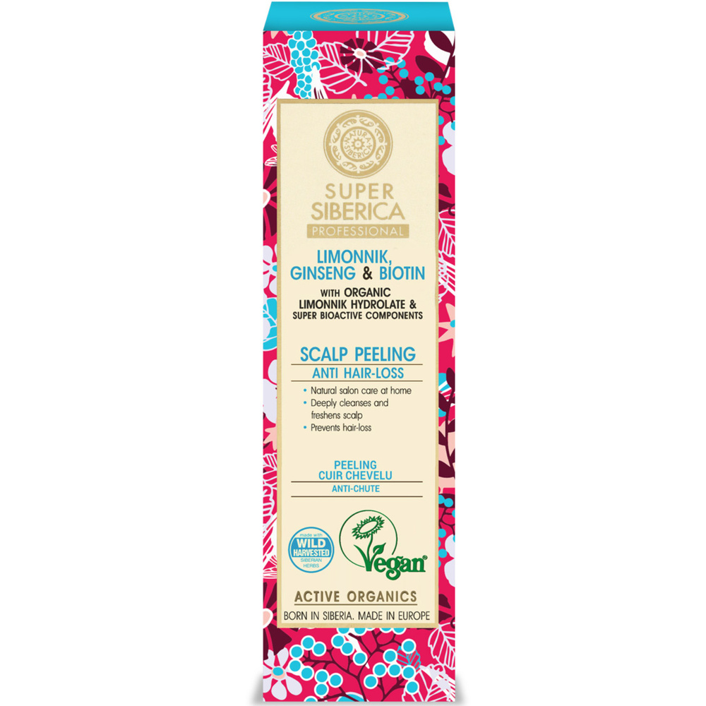 Natura Sibérica Peeling Cuir Chevelu Schisandra et Ginseng Soin Capillaire Anti-Chute