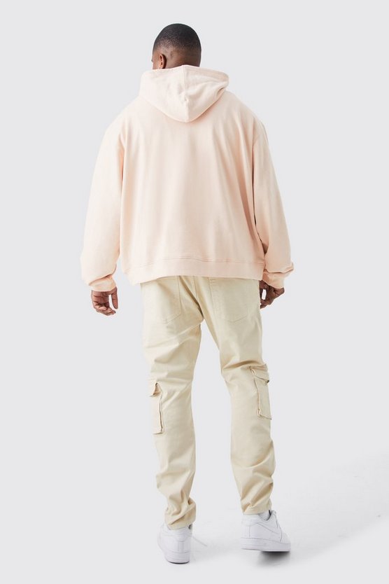 Plus Skinny Cargo-Hose mit Reißverschluss